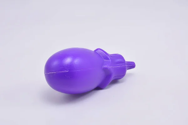 Purple Plastic Eggplant Toy Played Kids — Stock Photo, Image