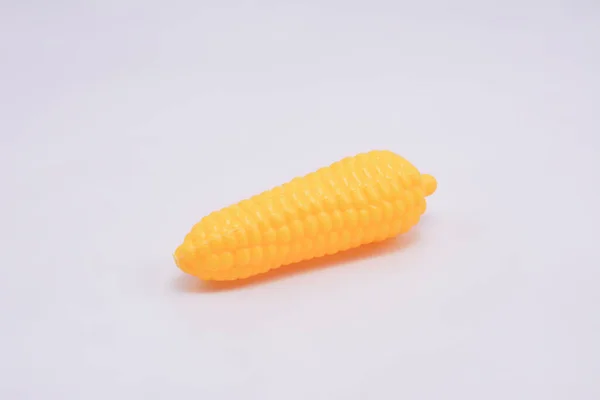 Gelber Mais Plastikspielzeug Von Kindern Gespielt — Stockfoto