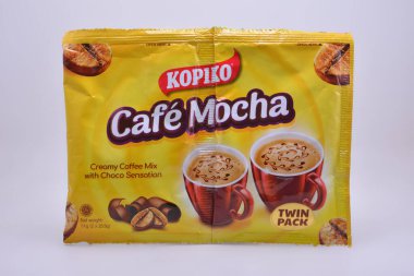 MANILA, PH - SEPT 30 - Kopiko cafe mocha Coffee 30 Eylül 2021, Manila, Filipinler.