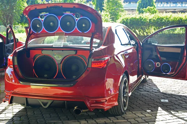 Marikina Nov Toyota Vios Auto Lautsprecher Auf Der Wild Rides — Stockfoto