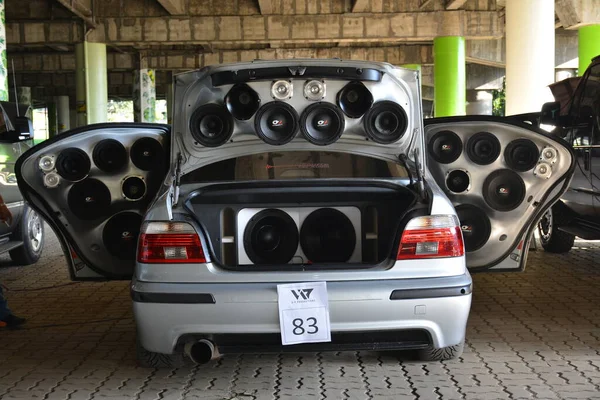 Marikina Nov Głośnik Dźwięku Samochodu Bmw Ustawiony Targach Wild Rides — Zdjęcie stockowe