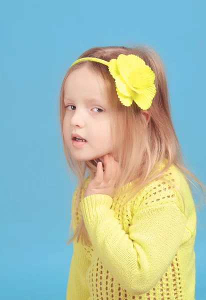 Girl wearing sweater — Stock Photo, Image