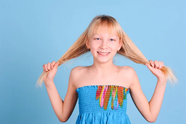 Meisje heeft plezier — Stockfoto