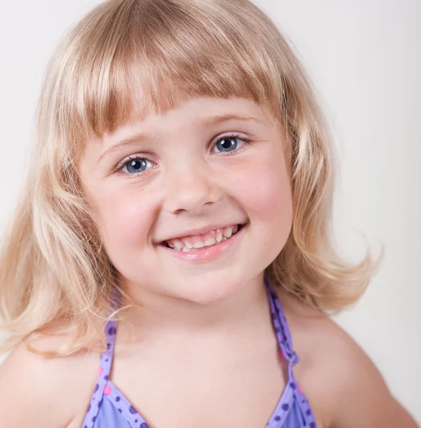 Little girl in swimsuit — Stock Photo, Image