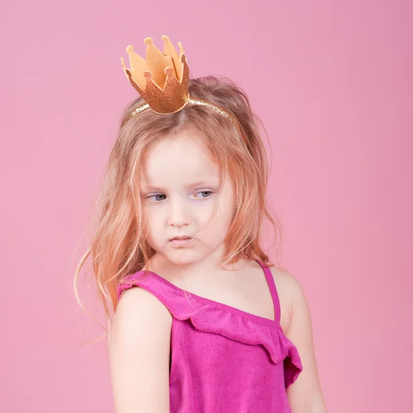 Girl wearing crown — Stock Photo, Image