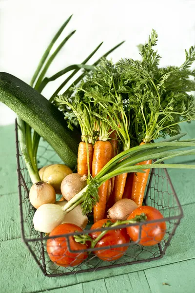 Komposisi sayuran segar — Stok Foto