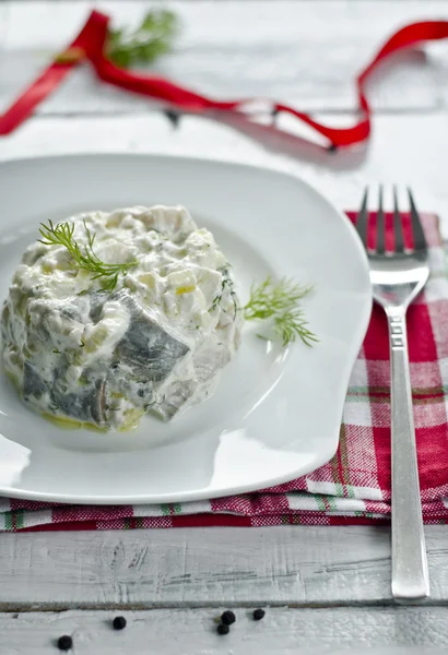 Herring salad — Stock Photo, Image