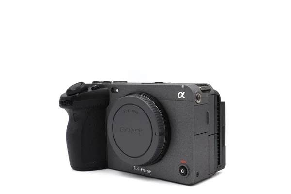 Sony Ilme Fx3 Filmadora Corpo Cor Prata Câmera Profissional Para — Fotografia de Stock