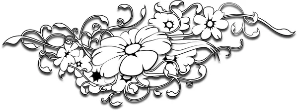 Flower tattoo Stock Illustration
