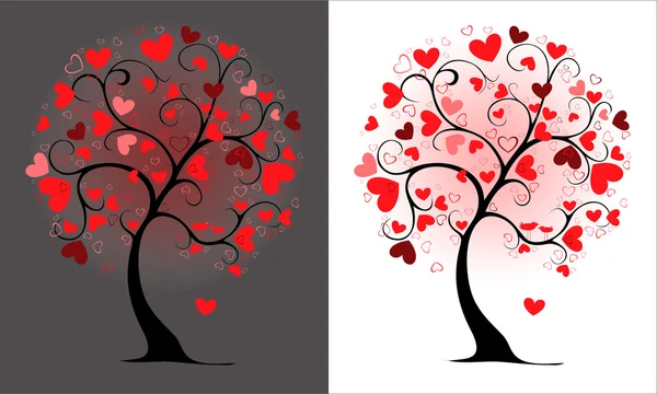 Valentine tree Royalty Free Stock Illustrations