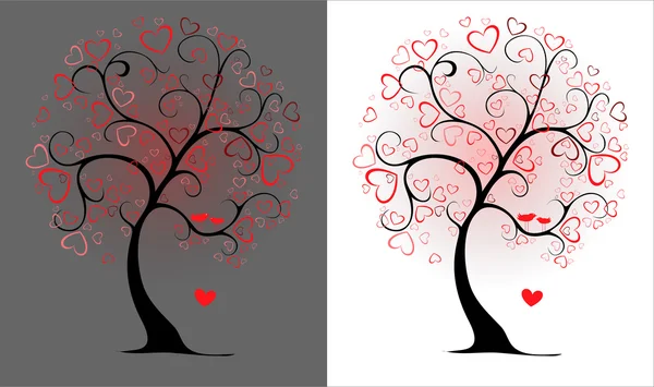 Valentine tree Vector Graphics