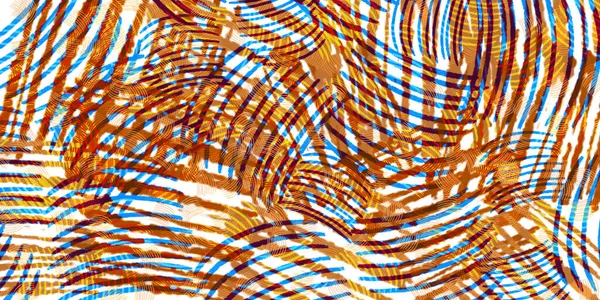Abstracte Achtergrond Met Boogvormige Snijdende Blauwe Oranje Strepen Een Witte — Stockfoto