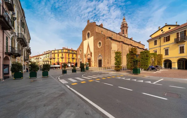 Салуццо Кунео Італія Жовтня 2021 Кафедральний Собор Марії Вергіни Асунти — стокове фото
