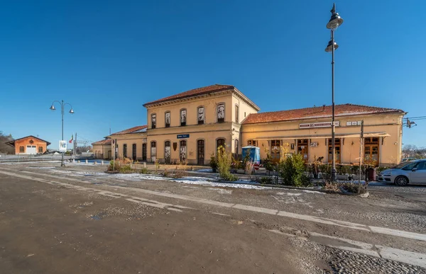 Cuneo Piamonte Italia Diciembre 2021 Antigua Estación Tren Gesso Ahora — Foto de Stock