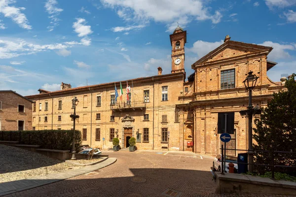 Saluzzo Cuneo Itália Abril 2022 Prefeitura Macalle — Fotografia de Stock