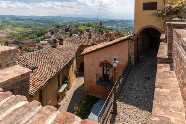 Monforte Alba Langhe Italy May 2022 Panoramic View Roofs Ancient — Fotografia de Stock
