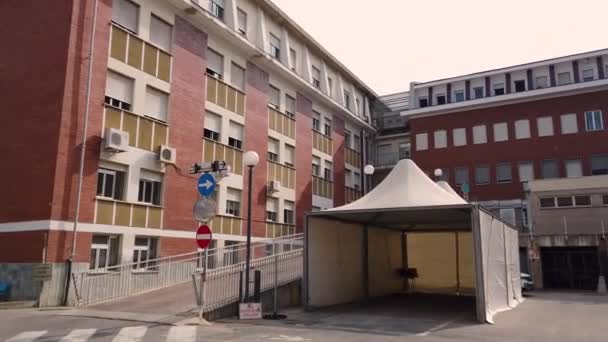 Savigliano Cuneo Italy July 2022 Annunziata Hospital Asl Cn1 Pano — Αρχείο Βίντεο
