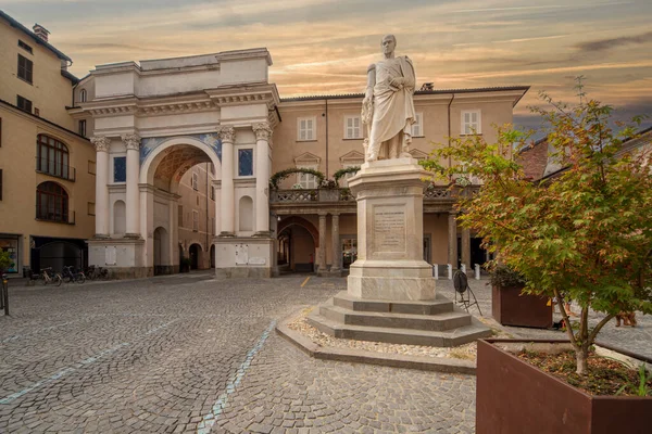 Savigliano Piedmont Italy August 2022 Triumphal Arch Monumental Vittorio Emanuele — Foto de Stock
