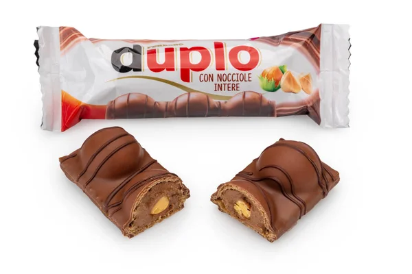 Alba Italie Septembre 2022 Barre Chocolat Duplo Ferrero Remplie Crème — Photo