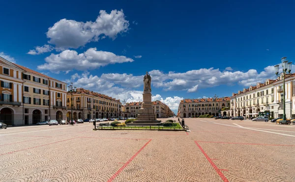 Cuneo Piedmont Italy August 2022 View Tancredi Duccio Galimberti Square — 스톡 사진