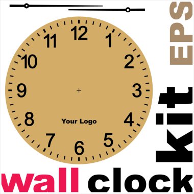 Eski saat yüzü vektör kit