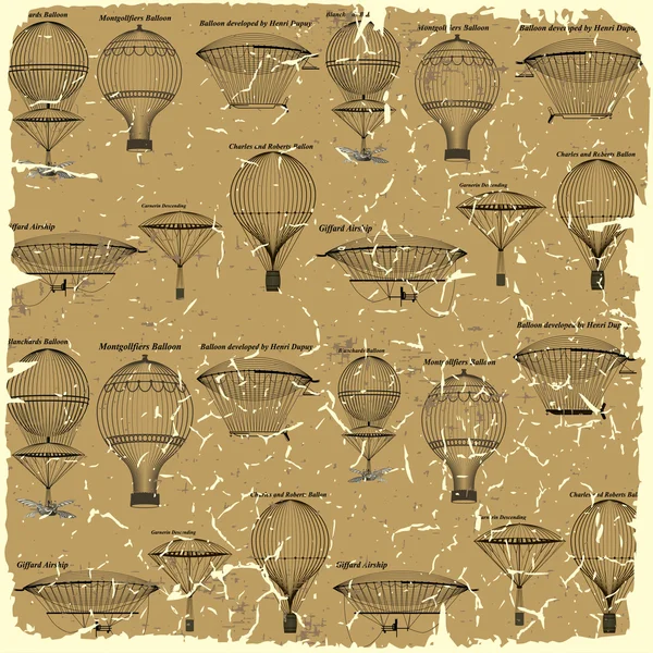 Retro seamless pattern on vintage old paper. — Stock Vector