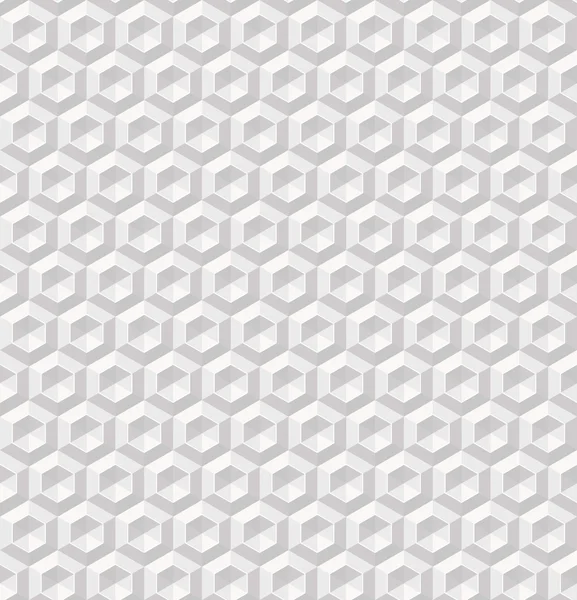 Textura blanca, panal de abeja, patrón geométrico sin costuras . — Vector de stock