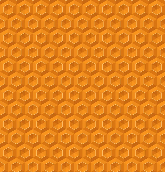 Textura hexágono panal amarillo — Vector de stock