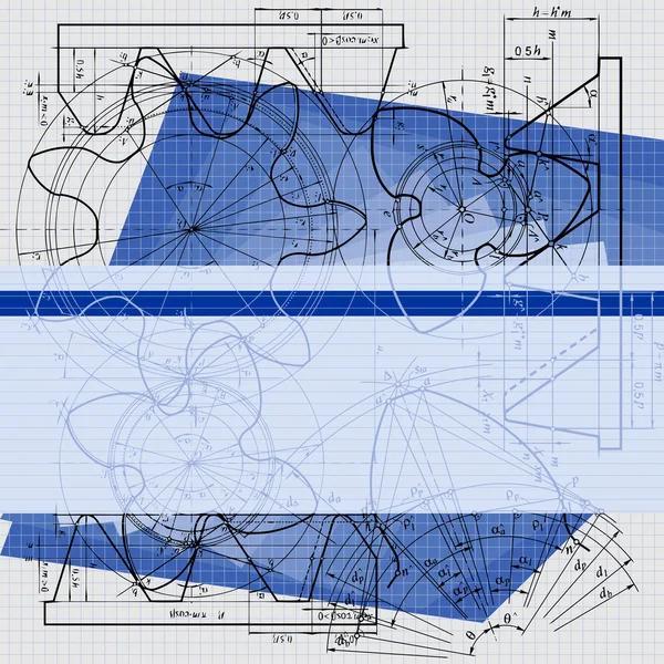 Antecedentes técnicos abstractos, artes . — Vector de stock