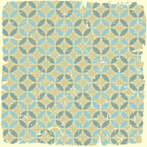 Retro seamless pattern on vintage old paper. — Stock Vector