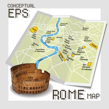 Roma kavramsal turist Haritası