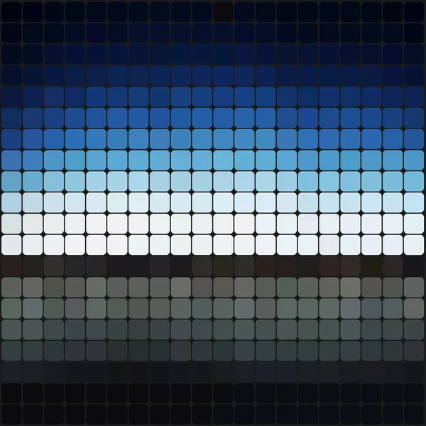 Mosaico pixel astratto, panorama dell'orizzonte. Vettore — Vettoriale Stock