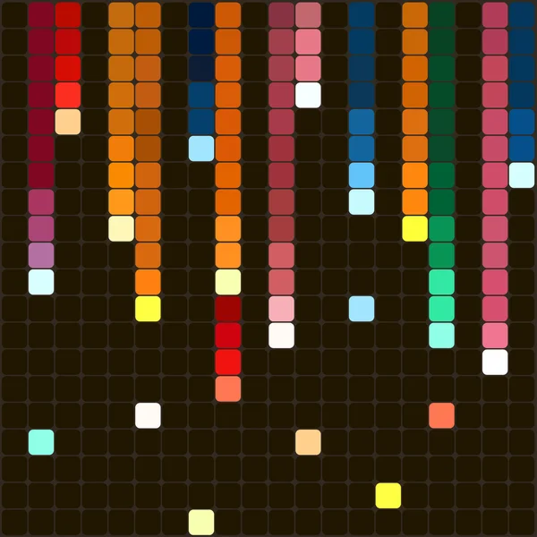 Mosaïque abstraite de pixels tetris . — Image vectorielle