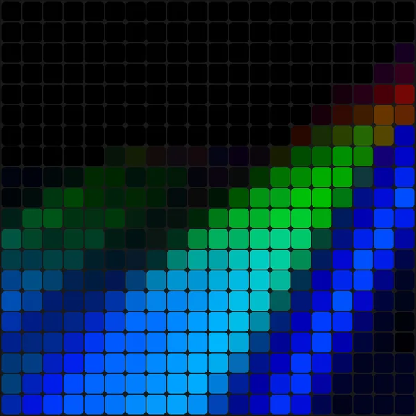 Lumières abstraites multicolores fond disco — Image vectorielle