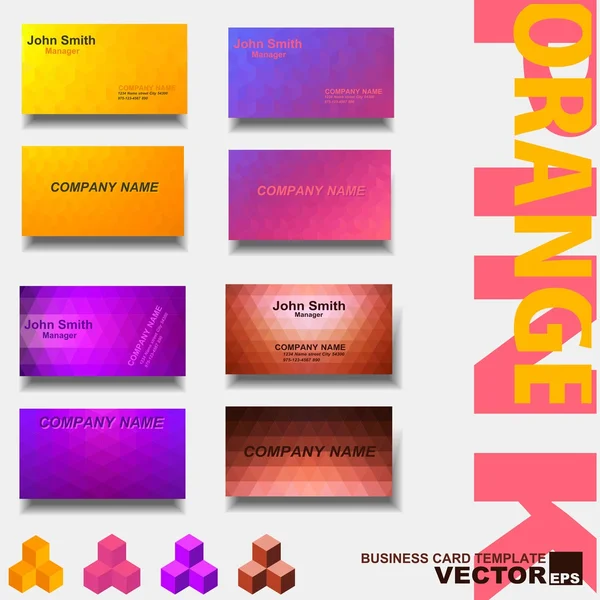 Modern business card template — Stock Vector