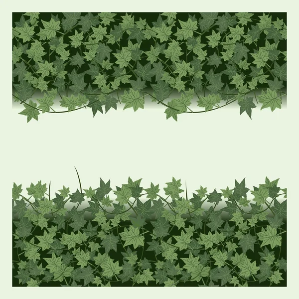 Ivy seamless  border — Stock Vector