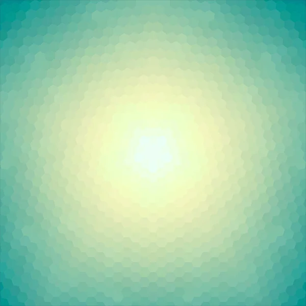 Conceptuele zon van zeshoeken. — Stockvector