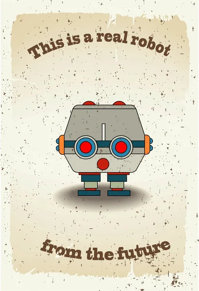 Robot de dibujos animados — Vector de stock