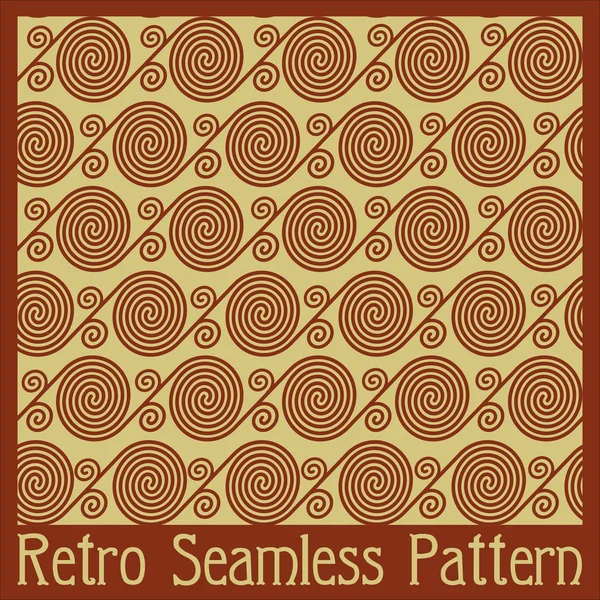 Retro seamless swirl background — Stock Vector