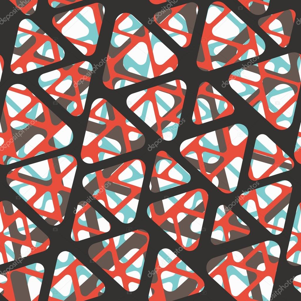 Vector seamless pattern. Modern stylish 3d texture of mesh.