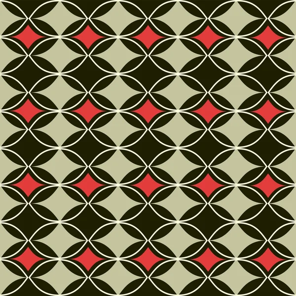 Retro abstracte naadloze patroon — Stockvector