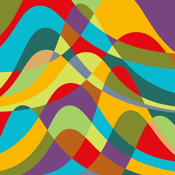 Retro abstract golven patroon. — Stockvector
