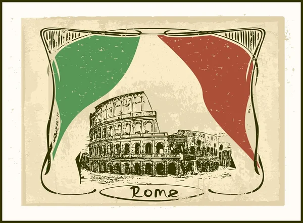Ретро Рим картки — стоковий вектор