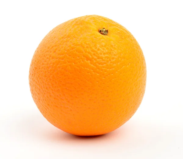 Single orange isolated on white — Stock Photo, Image