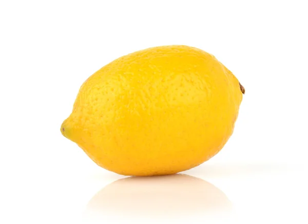 Enkel citron isolerad på vitt — Stockfoto