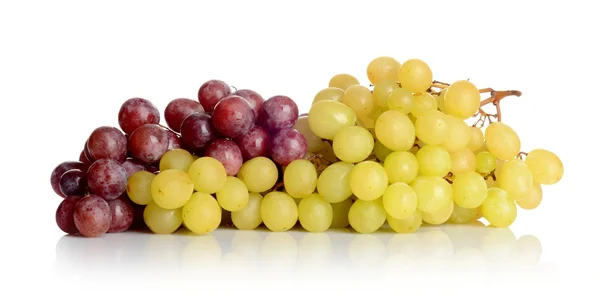 Massa vita och röda druvor — Stockfoto