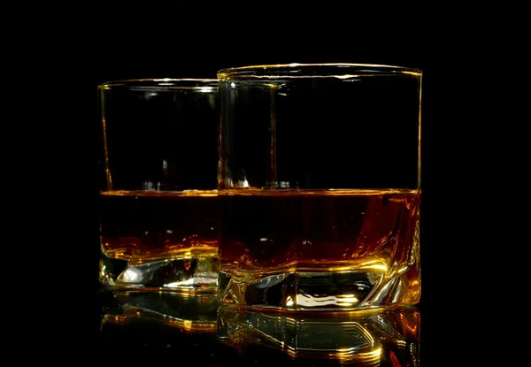 Two glasses of whiskey — Stock Photo, Image