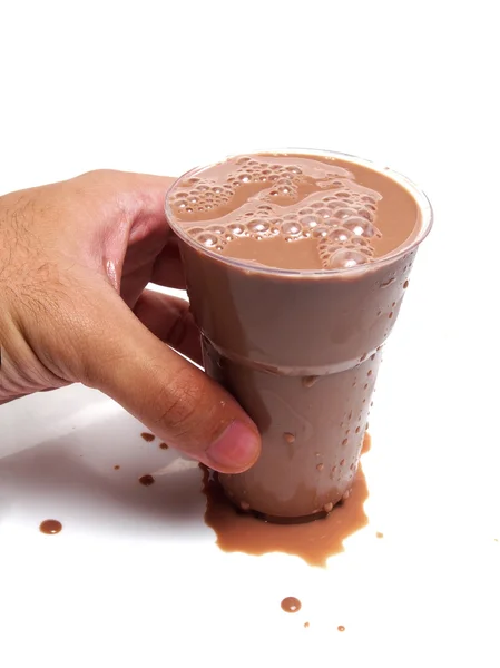 Iced chocolade melk — Stockfoto