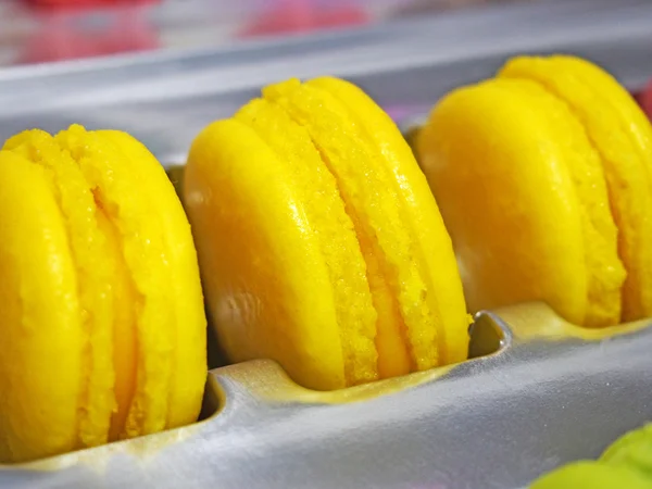 Lemon french macarons — Stock Photo, Image