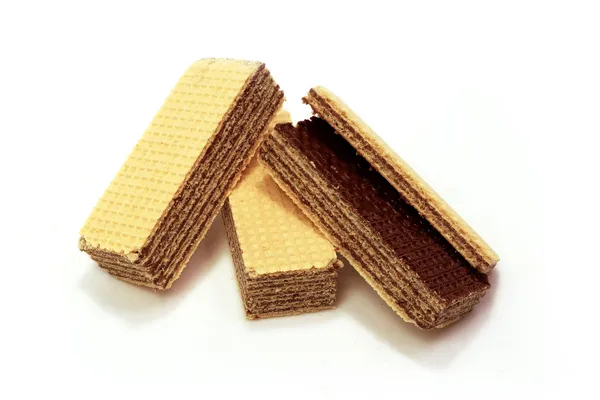 Chocolate Wafer In Isolated — Stock Photo, Image